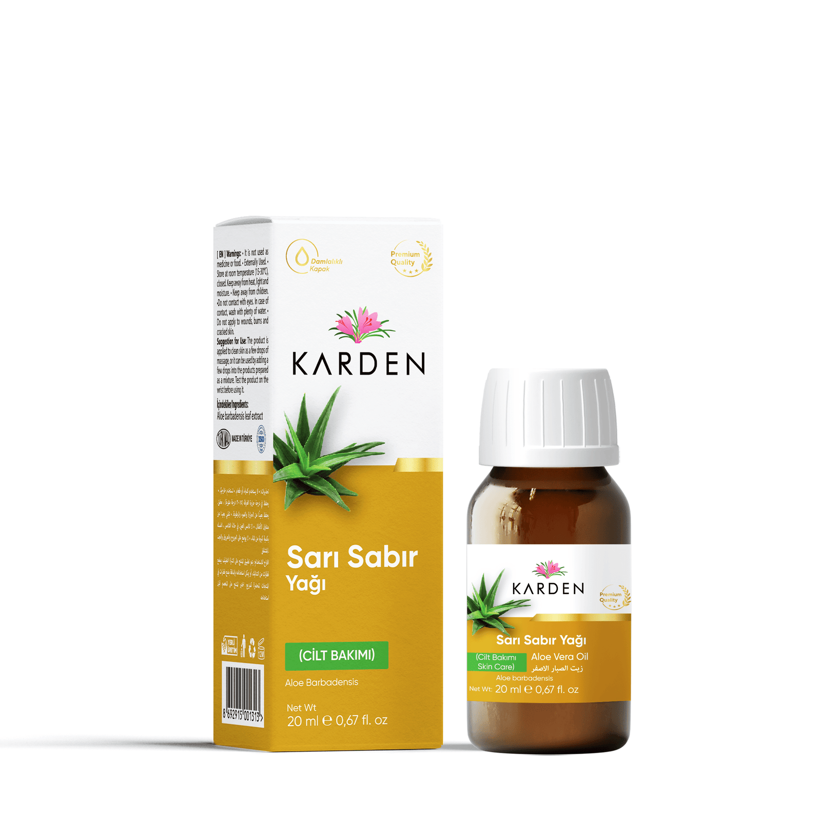 Karden Sarı Sabır (Aloe Vera) Yağı 20 ML