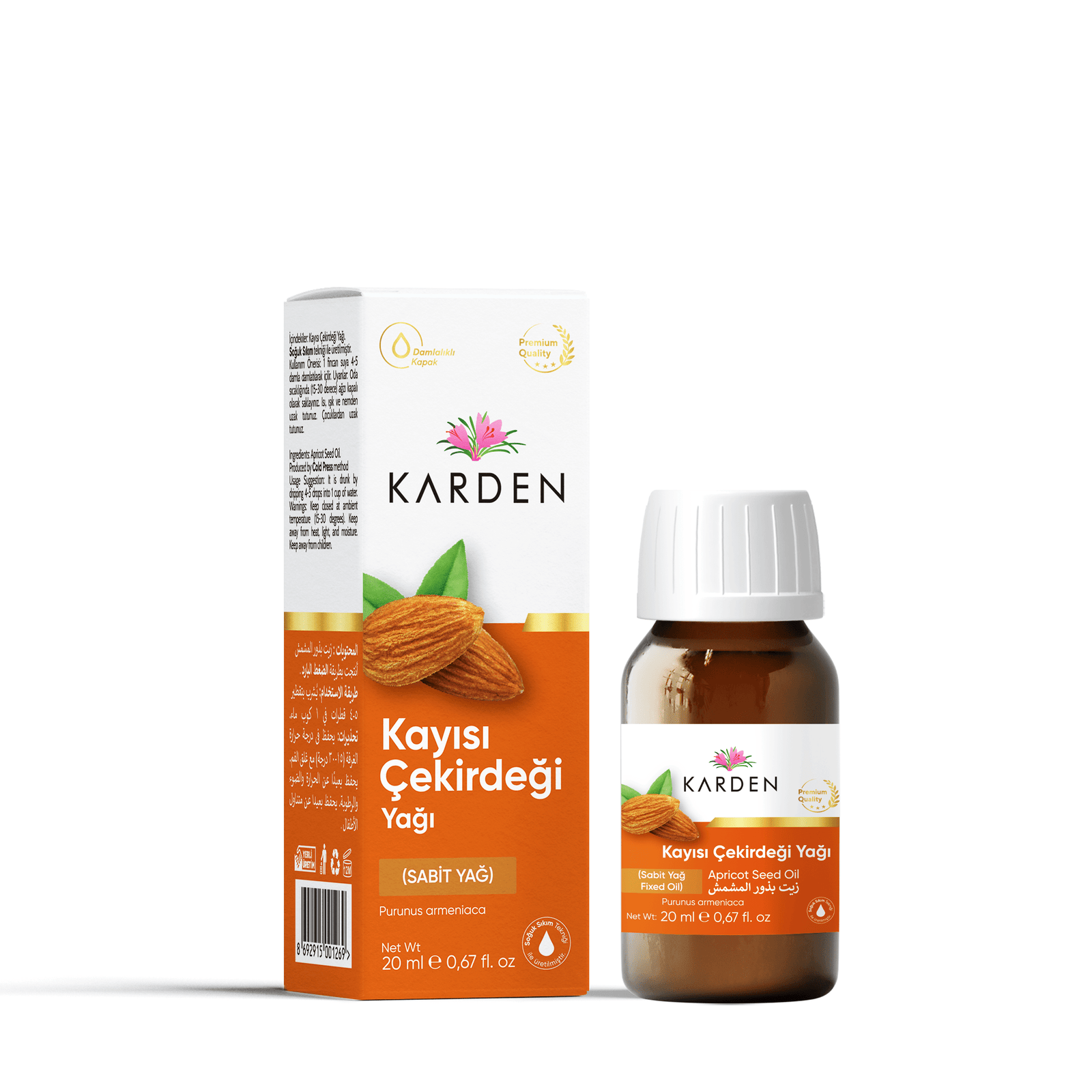 Karden Kayısı Çekirdeği Yağı 20 ML