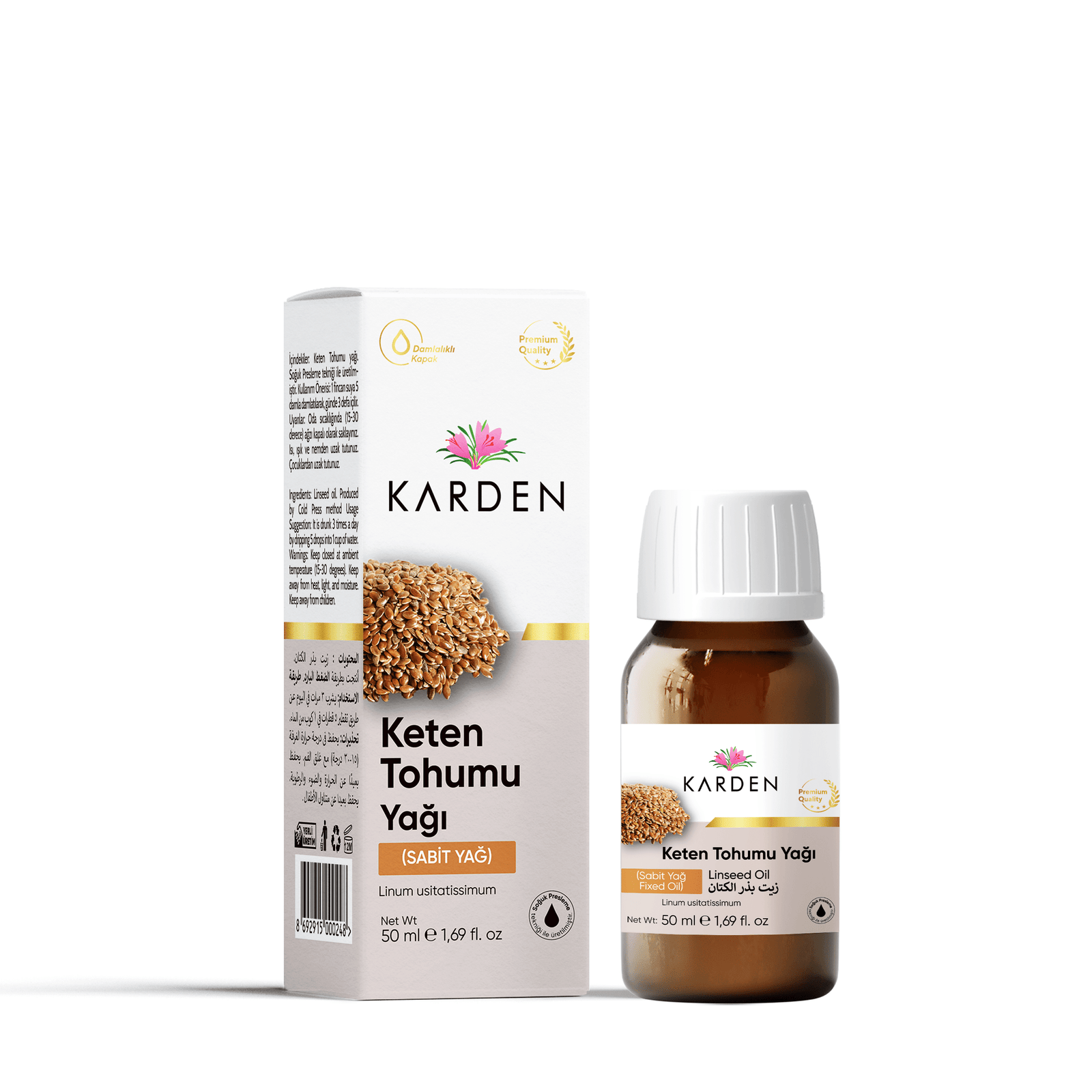 Karden Keten Tohumu Yağı 50 ML