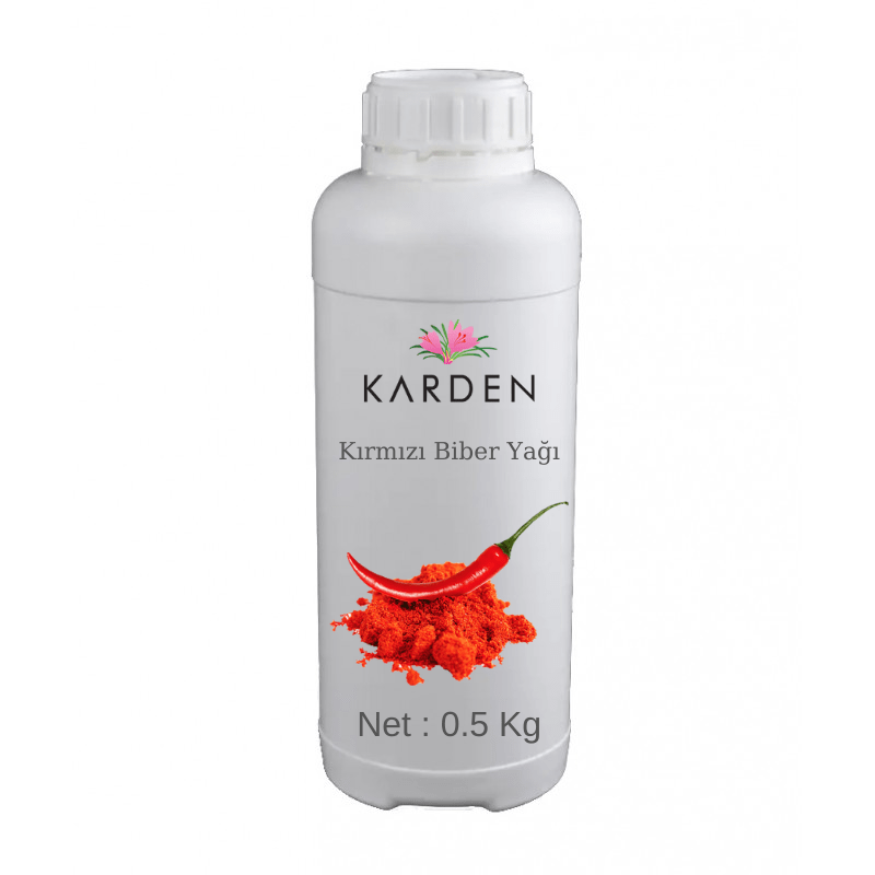 Karden Kırmızı Acı Biber Yağı 0.5 KG