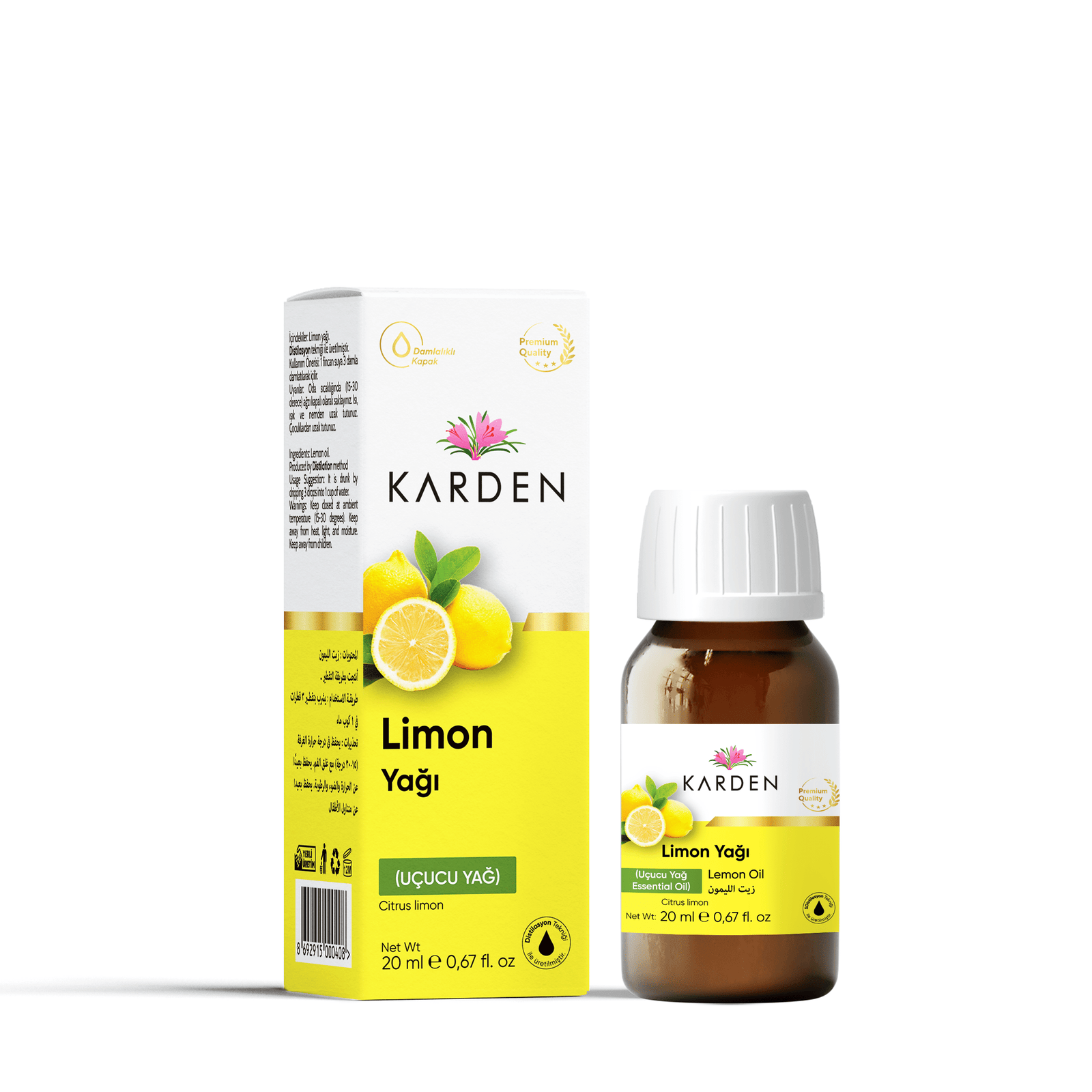 Karden Limon (Uçucu) Yağı 20 ML