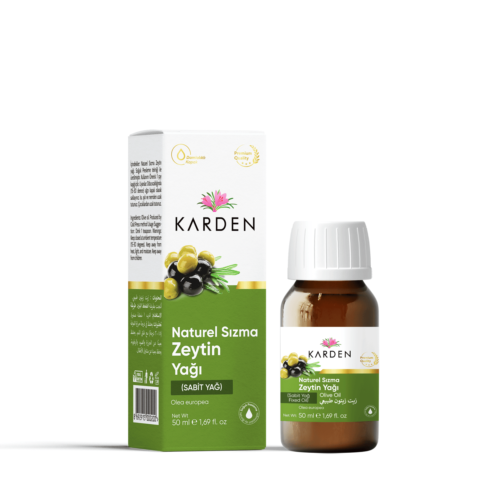 Karden Naturel Sızma Zeytin Yağı 50 ML