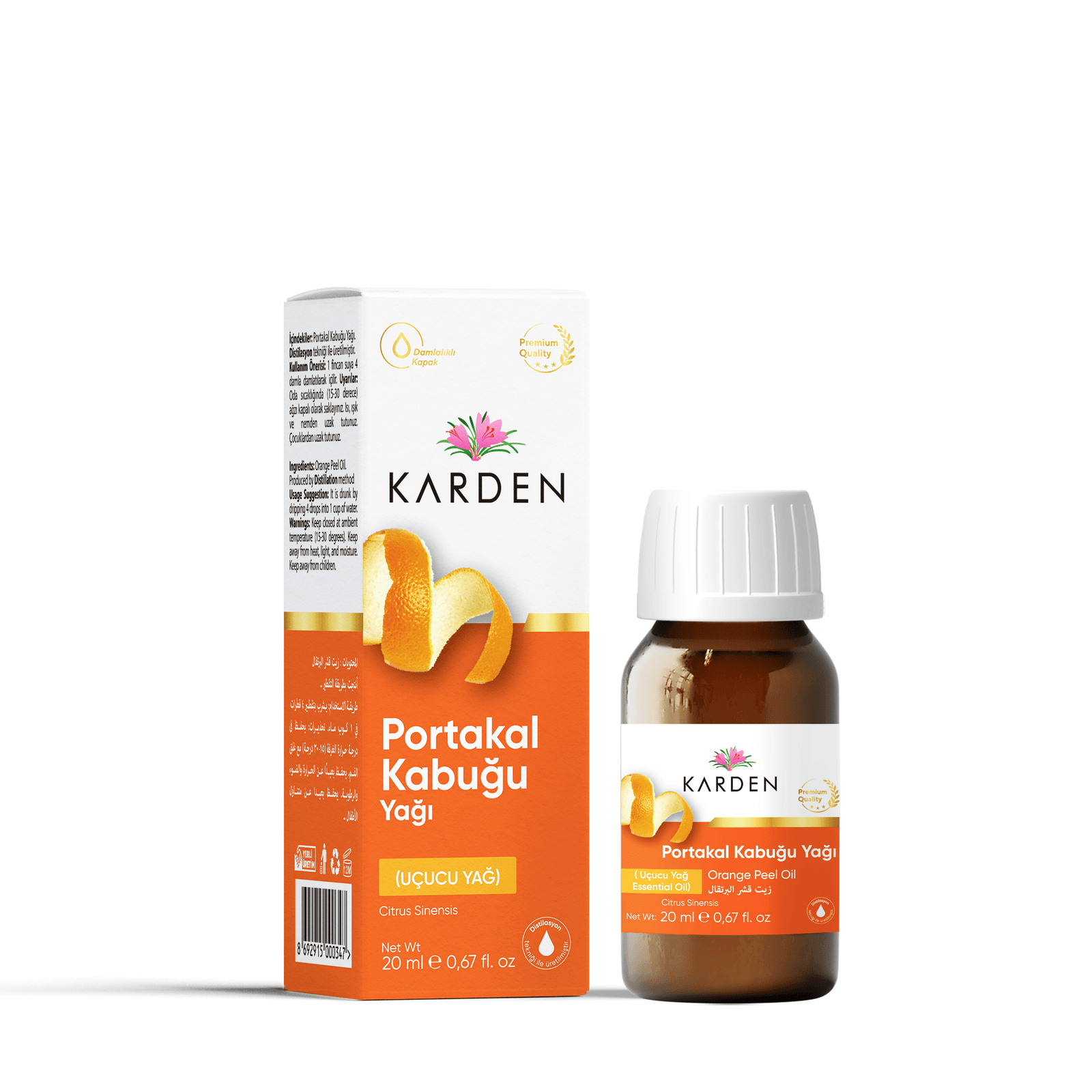 Karden Portakal Kabuğu (Uçucu) Yağı 20 ML