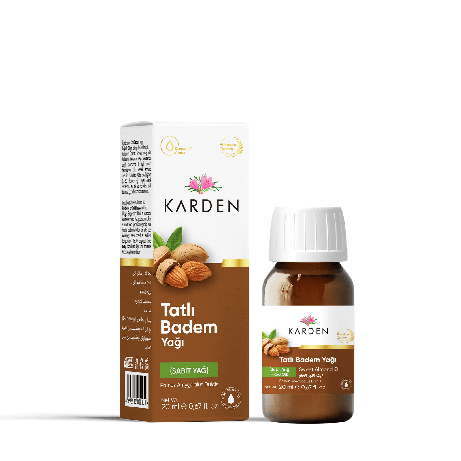 Karden Tatlı Badem Yağı 20 ML