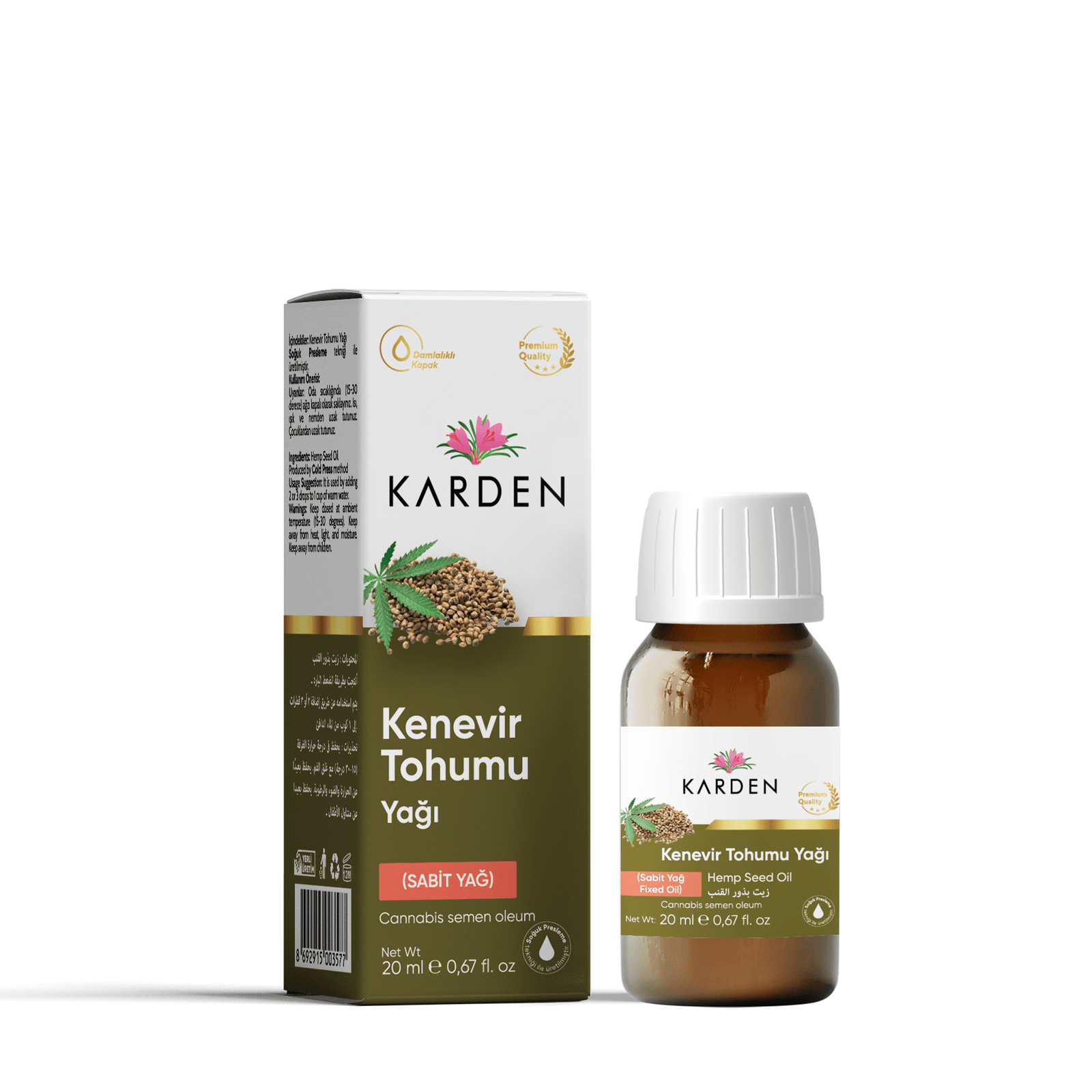 Karden Kenevir Tohumu Yağı 20 ML