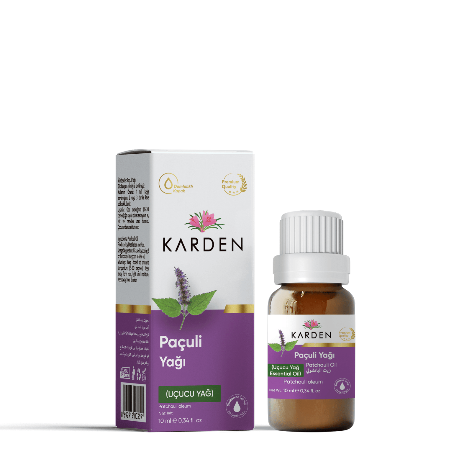 Karden Paçuli (Uçucu) Yağı 10 ML